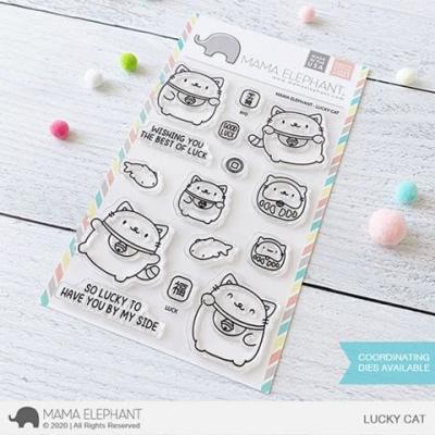 Mama Elephant Clear Stamps - Lucky Cat
